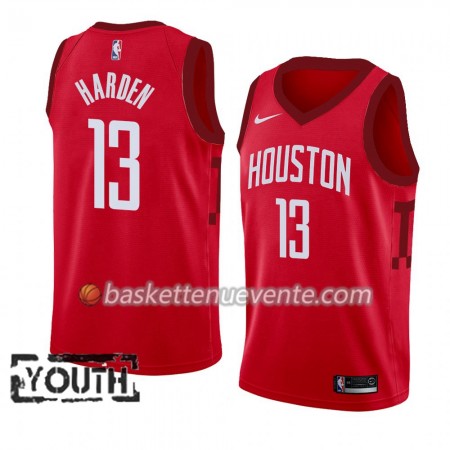 Maillot Basket Houston Rockets James Harden 13 2018-19 Nike Rouge Swingman - Enfant